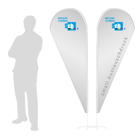 Beachflag Drop Austauschdruck | Small (210 cm) | beidseitig bedruckt