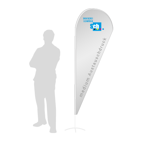 Beachflag Drop Austauschdruck | Medium (280 cm) | einseitig bedruckt